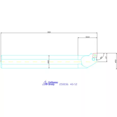 Garant Furatkés, acél 40/12 mm