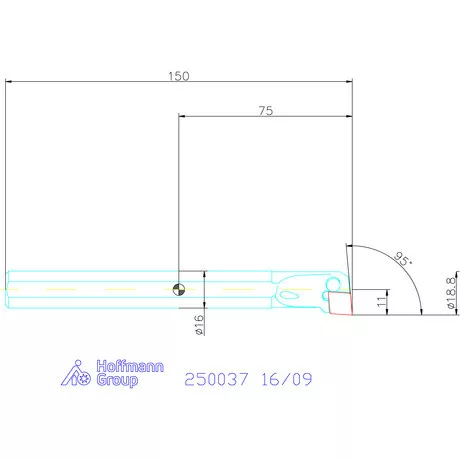 Garant Furatkés, acél 16/09 mm
