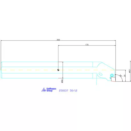 Garant Furatkés, acél 50/12 mm