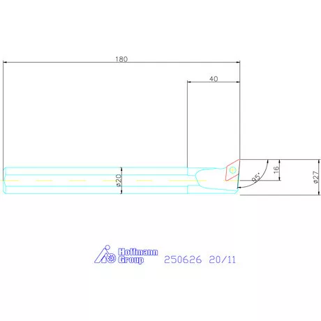 Garant Furatkés, acél 20/11 mm