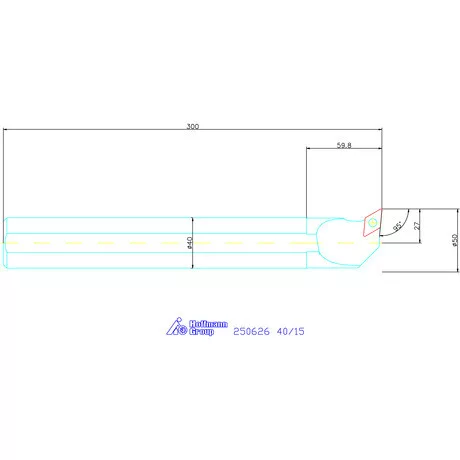 Garant Furatkés, acél 40/15 mm