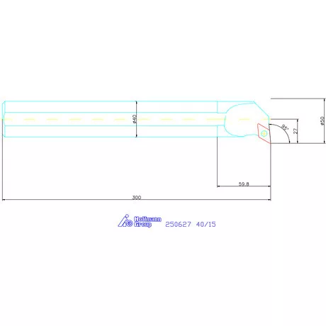 Garant Furatkés, acél 40/15 mm