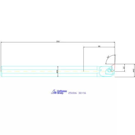 Garant Furatkés, acél 32/16 mm