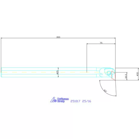 Garant Furatkés, acél 25/16 mm