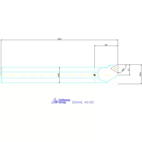 Garant Furatkés, acél 40/22 mm
