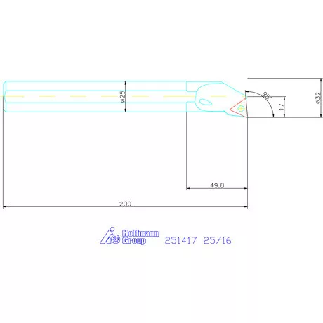 Garant Furatkés, acél 25/16 mm