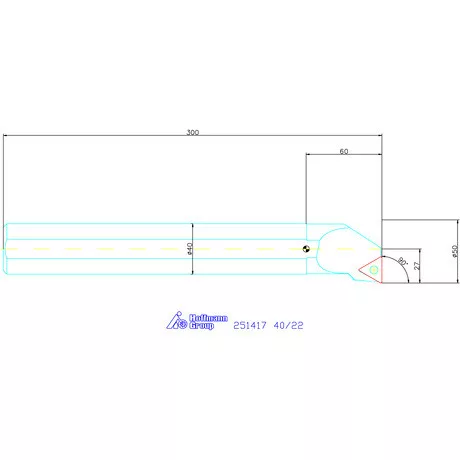 Garant Furatkés, acél 40/22 mm