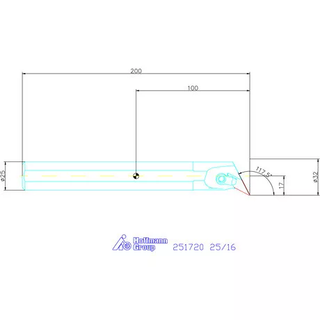 Garant Furatkés, acél 25/16 mm