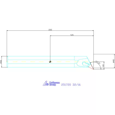 Garant Furatkés, acél 32/16 mm