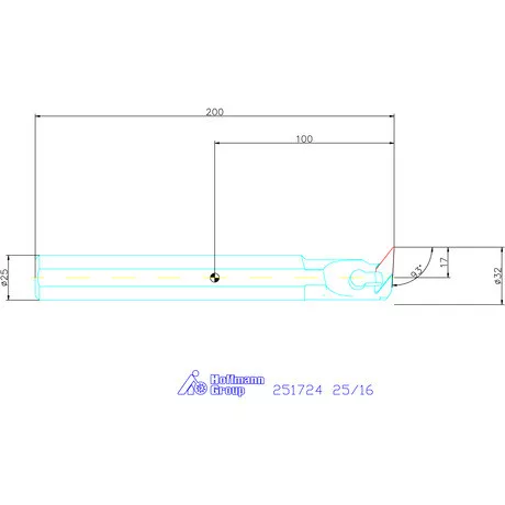 Garant Furatkés, acél 25/16 mm