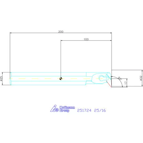 Garant Furatkés, acél 25/16 mm