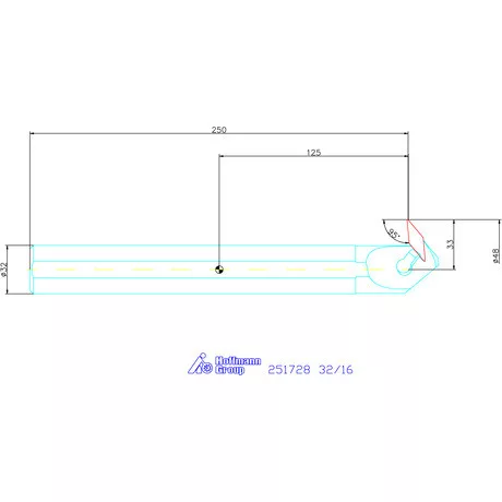 Garant Furatkés, acél 32/16 mm