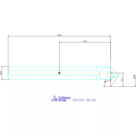 Garant Furatkés, acél 32/16 mm