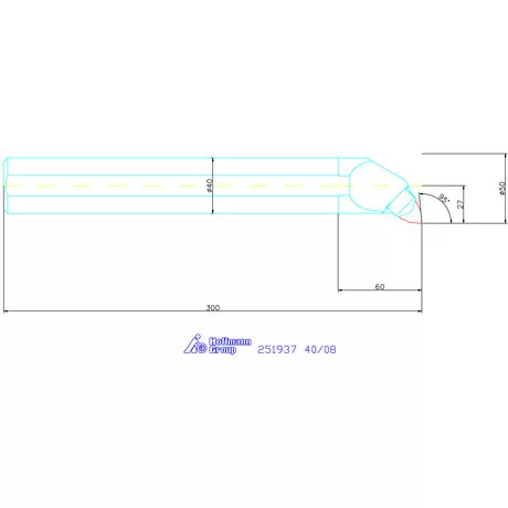 Garant Furatkés, acél 40/08 mm
