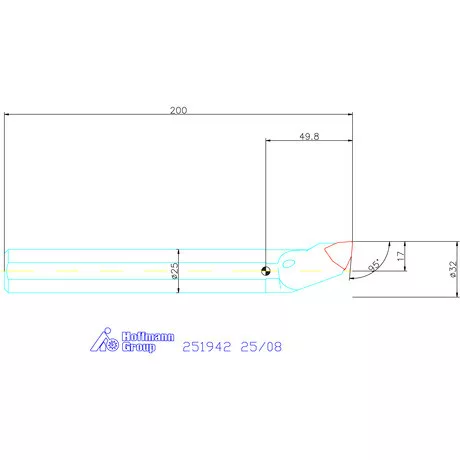 Garant Furatkés, acél 25/08 mm