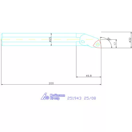 Garant Furatkés, acél 25/08 mm