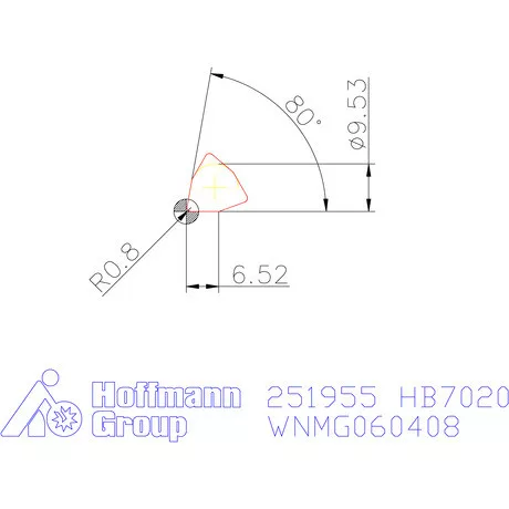 WNMG 060408 Wiper  HB7020