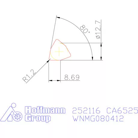 Kyocera WNMG 080412 CA6525