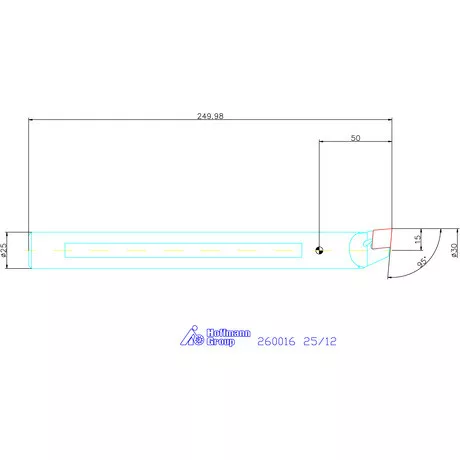 Garant Furatkés, keményfém 25/12 mm