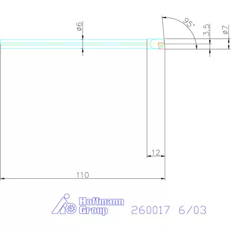 Garant Furatkés, keményfém 6/03 mm