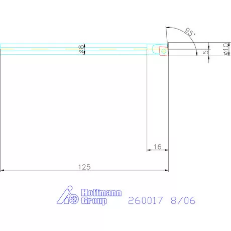 Garant Furatkés, keményfém 8/06 mm