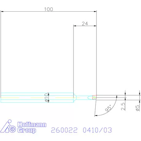 Garant Furatkés HSS 0410/03 mm
