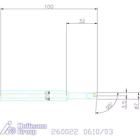 Garant Furatkés HSS 0610/03 mm