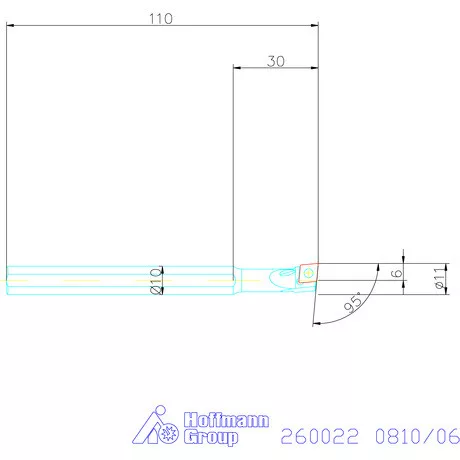 Garant Furatkés HSS 0810/06 mm