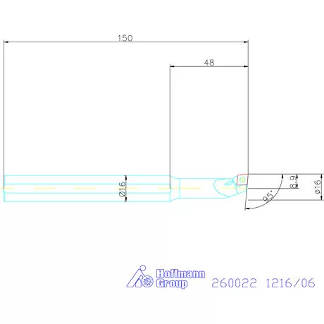 Garant Furatkés HSS 1216/06 mm