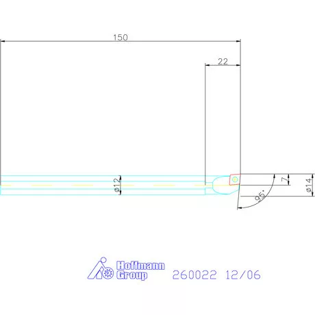 Garant Furatkés HSS 12/06 mm
