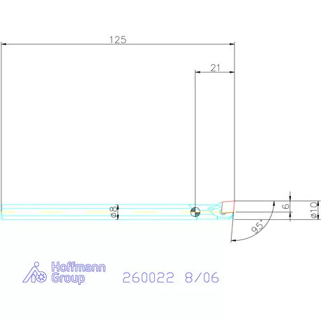 Garant Furatkés HSS 8/06 mm