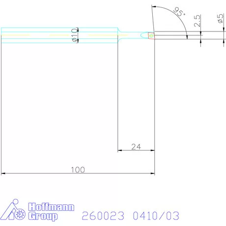 Garant Furatkés HSS 0410/03 mm