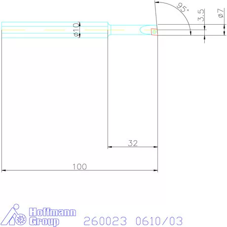 Garant Furatkés HSS 0610/03 mm