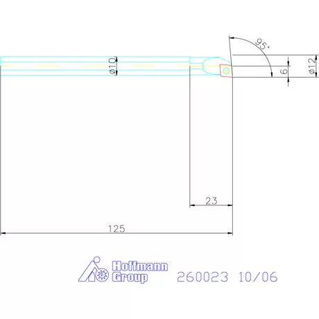 Garant Furatkés HSS 10/06 mm