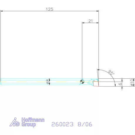 Garant Furatkés HSS 8/06 mm