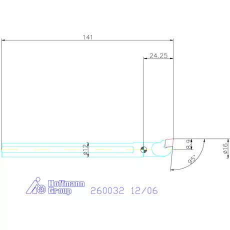 Garant Furatkés, acél 12/06 mm