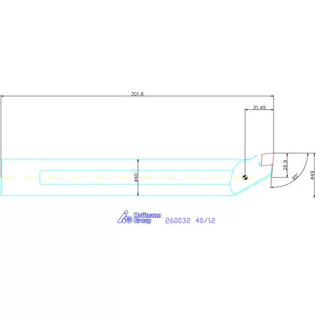Garant Furatkés, acél 40/12 mm