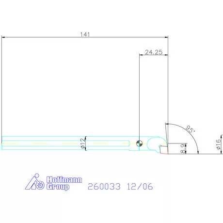 Garant Furatkés, acél 12/06 mm