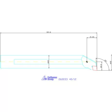 Garant Furatkés, acél 40/12 mm