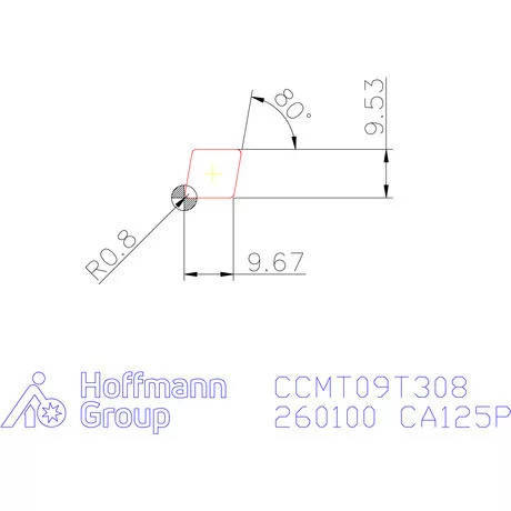 Kyocera CCMT 09T308 Wiper CA125P