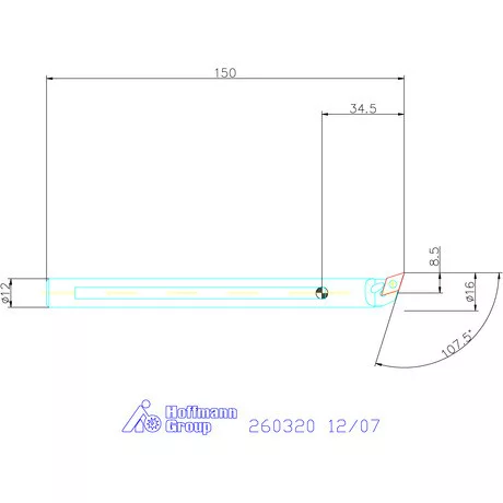 Garant Furatkés HM 12/07 mm