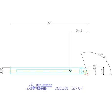 Garant Furatkés HM 12/07 mm