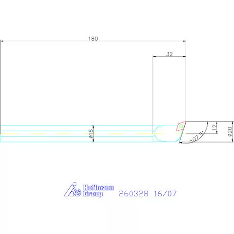 Garant Furatkés HSS 16/07 mm