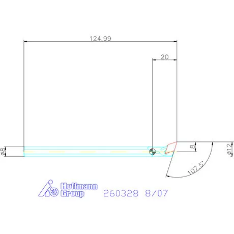 Garant Furatkés HSS 8/07 mm