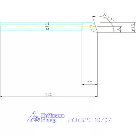 Garant Furatkés HSS 10/07 mm