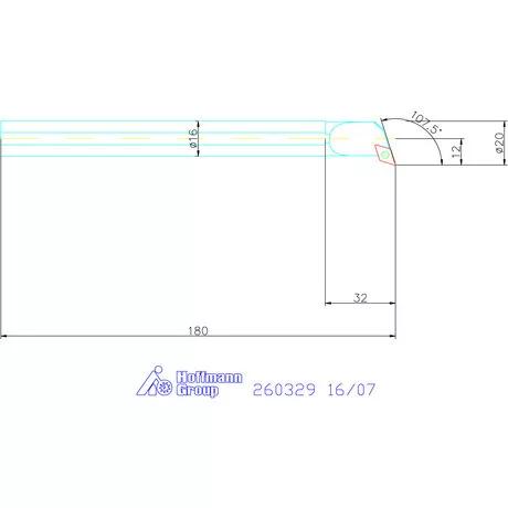Garant Furatkés HSS 16/07 mm