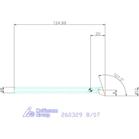 Garant Furatkés HSS 8/07 mm
