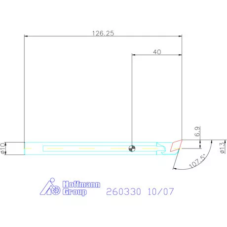 GARANT Master Turn furatkés, acél, spirális  10/07 mm