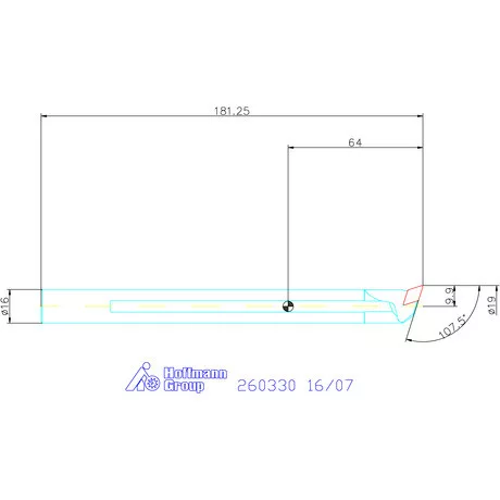 GARANT Master Turn furatkés, acél, spirális  16/07 mm