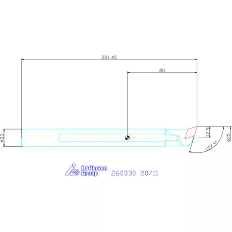 GARANT Master Turn furatkés, acél, spirális  20/11 mm